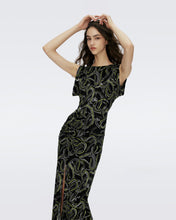 Load image into Gallery viewer, DVF	GERTRUDE DRESS RIBBON SNAKE