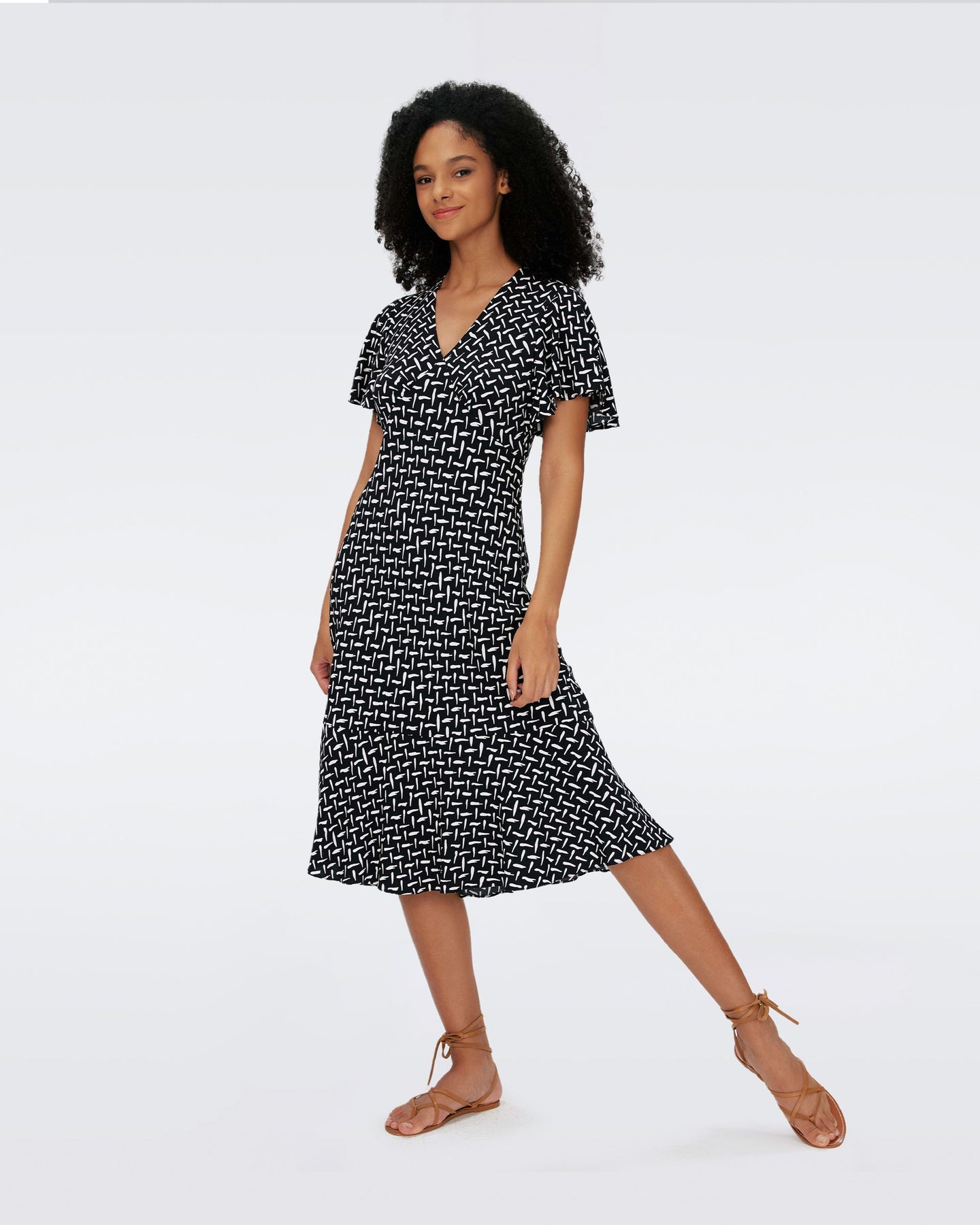 DVF	CECELIA DRESS TIGRIS