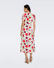 Load image into Gallery viewer, DVF	CLARK DRESS DIANTHUS LARGE MED RED