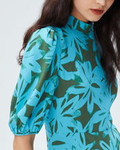 Load image into Gallery viewer, DVF	NELLA DRESS BRUSHED PETALS POOL PARTY