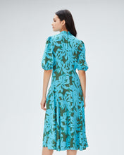 Load image into Gallery viewer, DVF	NELLA DRESS BRUSHED PETALS POOL PARTY