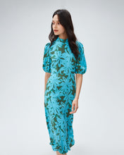 Load image into Gallery viewer, DVF	NELLA DRESS BRUSHED PETALS POOL PARTY