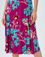 Load image into Gallery viewer, DVF NELLA DRESS TIGER LILY GT SHOCKING BEET