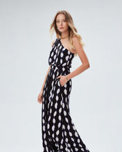 Load image into Gallery viewer, DVF	KIERA DRESS SHIBORI DOT LG BLACK