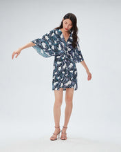 Load image into Gallery viewer, DVF	EMMALINE DRESS OCEAN TIDE ORCHID