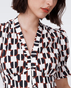 DVF	ERICA DRESS MAYPOLE BLACK