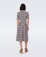 Load image into Gallery viewer, DVF	ERICA DRESS MAYPOLE BLACK