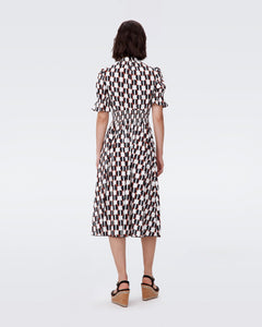 DVF	ERICA DRESS MAYPOLE BLACK