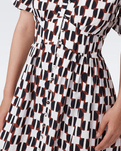 DVF	ERICA DRESS MAYPOLE BLACK