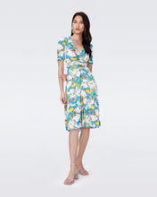 Load image into Gallery viewer, DVF	KOREN REVERSIBLE DRESS JUN BLM BU/DAY DREAM FLORAL