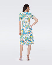 Load image into Gallery viewer, DVF	KOREN REVERSIBLE DRESS JUN BLM BU/DAY DREAM FLORAL