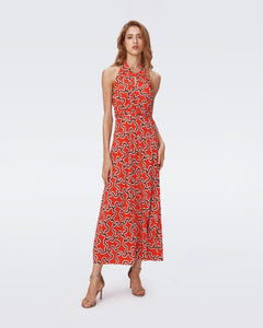 DVF	NYCK DRESS	CLOUD PATCH RED