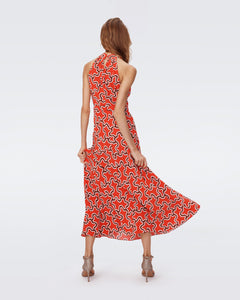 DVF	NYCK DRESS	CLOUD PATCH RED