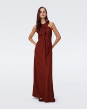 Load image into Gallery viewer, DVF	ALIA DRESS CHESTNUT
