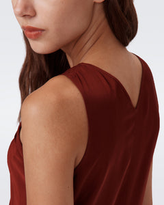 DVF	ALIA DRESS CHESTNUT