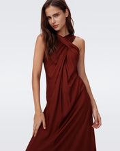Load image into Gallery viewer, DVF	ALIA DRESS CHESTNUT