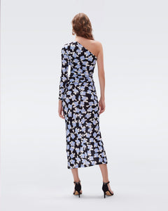 DVF	SYLVIANA DRESS DOT BLOSSOM SKY BLUE