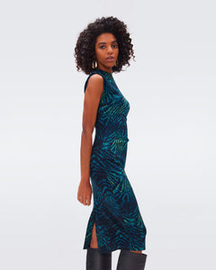 DVF	DARRIUS DRESS MOIRE TIGER