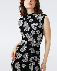 SHESKA DRESS IN DOTTED BUDS