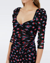 Load image into Gallery viewer, BETTINA MESH DRESS IN FORTUNE ROSE DOT