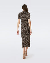Load image into Gallery viewer, DVF	ZOEY DRESS	CAMO LEOPARD