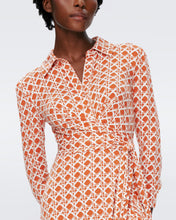 Load image into Gallery viewer, DVF	SANA TWO DRESS VINTAGE CANE SM MARMALADE