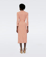 Load image into Gallery viewer, DVF	SANA TWO DRESS VINTAGE CANE SM MARMALADE