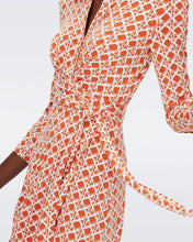 Load image into Gallery viewer, DVF	SANA TWO DRESS VINTAGE CANE SM MARMALADE