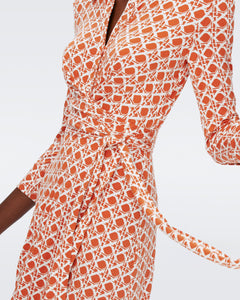 DVF	SANA TWO DRESS VINTAGE CANE SM MARMALADE