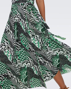 DVF	PIA DRESS SIX SISTER CAMO/PYTHON 50TH