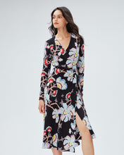 Load image into Gallery viewer, DVF	TILLY DRESS	TIGER LILY GT BLACK