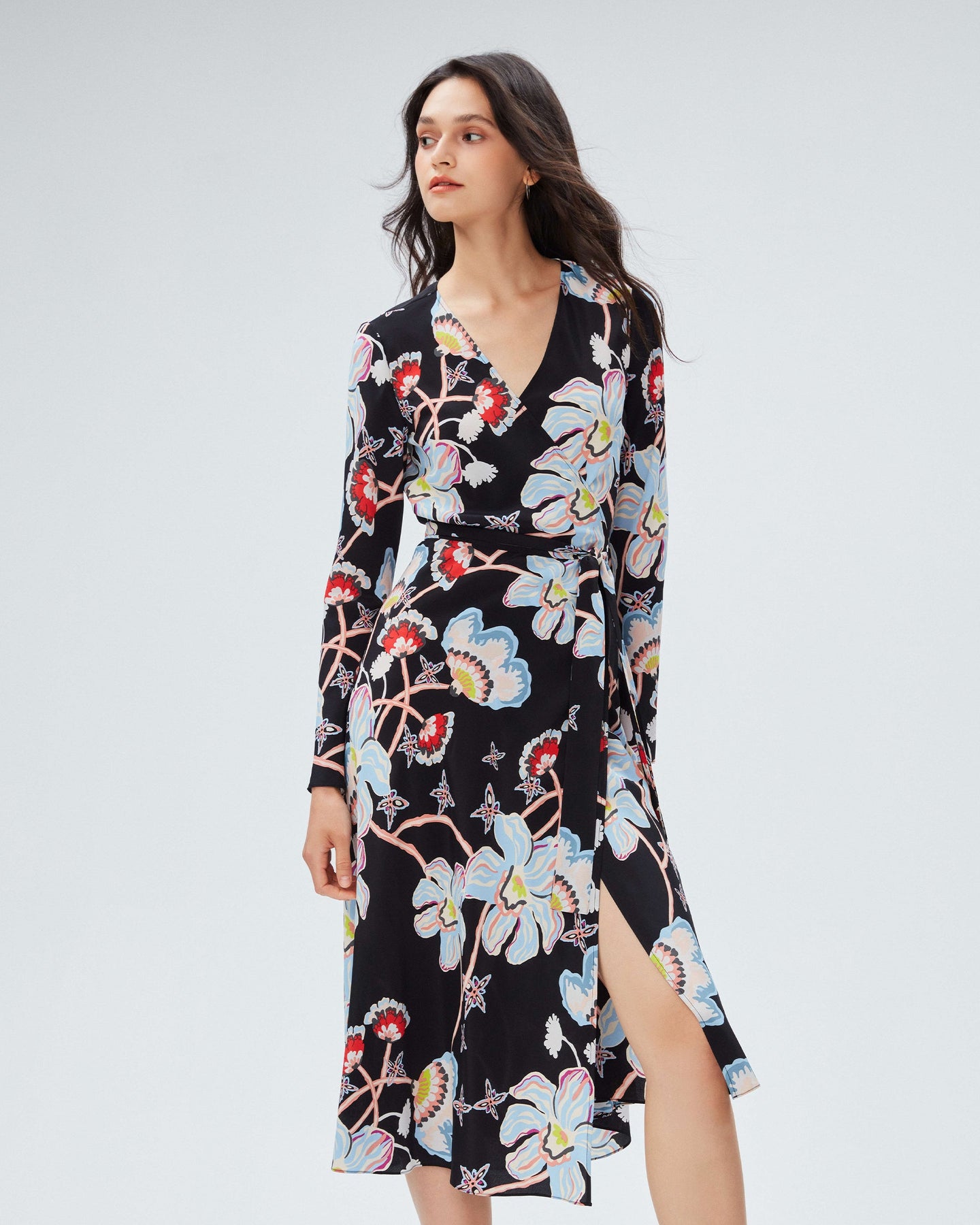 DVF	TILLY DRESS	TIGER LILY GT BLACK