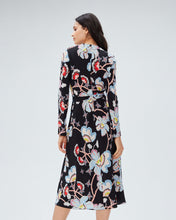 Load image into Gallery viewer, DVF	TILLY DRESS	TIGER LILY GT BLACK