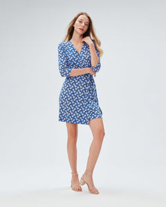 DVF	NEW JULIAN TWO DRESS DAISY GEO MED