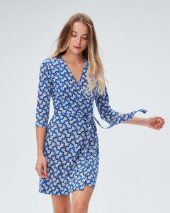 DVF	NEW JULIAN TWO DRESS DAISY GEO MED