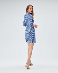 DVF	NEW JULIAN TWO DRESS DAISY GEO MED