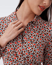 Load image into Gallery viewer, DVF	DIDI DRESS PEBBLES RED