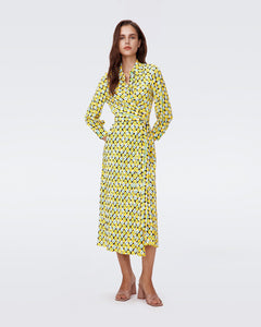 DVF	TORI DRESS	MAYPOLE SM YELLOW