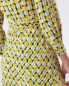 DVF	TORI DRESS	MAYPOLE SM YELLOW