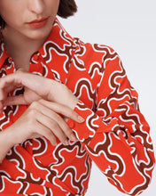 Load image into Gallery viewer, DVF	SOPHIE DRESS CLOUD PATCH RED