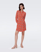 Load image into Gallery viewer, DVF	SOPHIE DRESS CLOUD PATCH RED