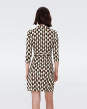 Load image into Gallery viewer, DVF	NEW JEANNE TWO 3/4 DRESS	MAYPOLE BLACK