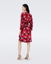 Load image into Gallery viewer, MIKAH FAUX WRAP DRESS IN FEATHER FAN