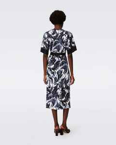 DVF DOROTHEA DRESS SERPENT DANCE LARGE