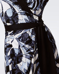 DVF DOROTHEA DRESS SERPENT DANCE LARGE