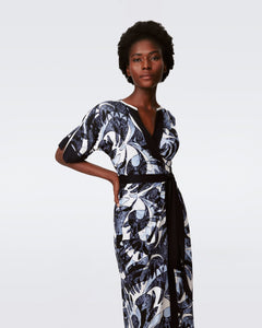 DVF DOROTHEA DRESS SERPENT DANCE LARGE