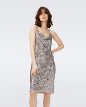 Load image into Gallery viewer, LATIKA SEQUIN DRESS IN SEQUIN LEOPARD