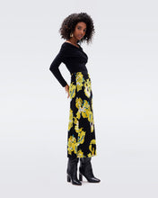 Load image into Gallery viewer, DVF	WHITLEY SKIRT PAINTED BLOSSOM GT COUCH