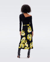 Load image into Gallery viewer, DVF	WHITLEY SKIRT PAINTED BLOSSOM GT COUCH