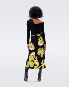 DVF	WHITLEY SKIRT PAINTED BLOSSOM GT COUCH